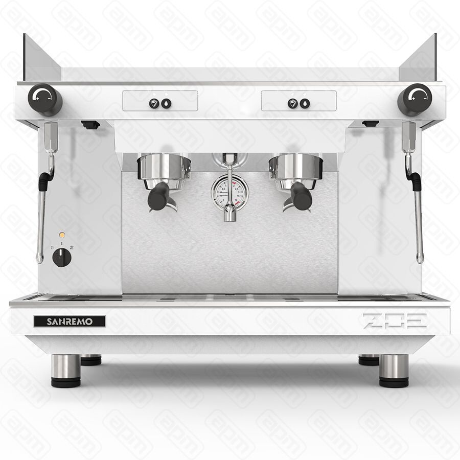 Кофемашина Sanremo Zoe SAP полуавтомат 2 высокие гр белая