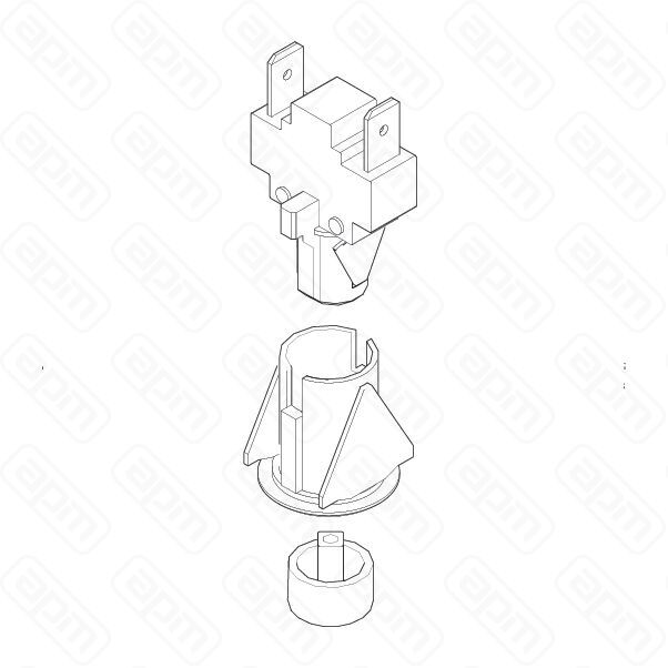 Комплект одиночного переключателя Sanremo артKCRINTEUNI