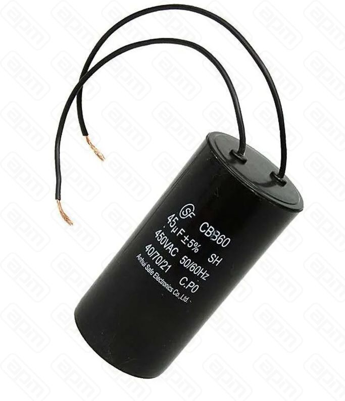 Конденсатор CBB60 45uF 450V без ГТД