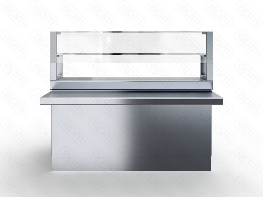 Мармит 1-х блюд М1ЧЧ-3К-15 3-х конфорочный чугунные конфорки 1500