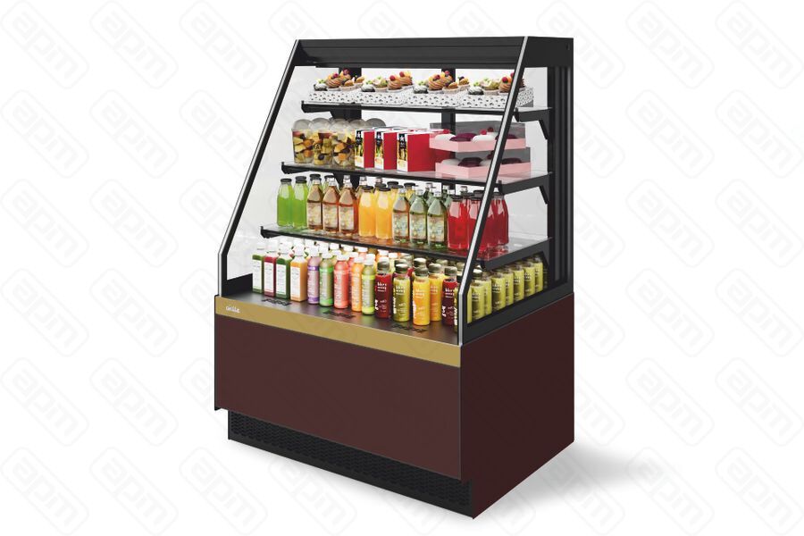 Витрина Кондитерская Vete II kub OFT 90 ШоколадЗолотой глянец T1036V1036BN23219