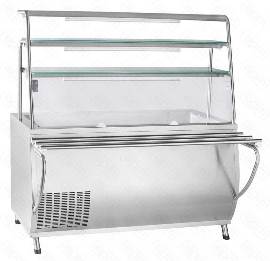 Прилавок холодильный Abat ПВВН-70Т-01-НШ  ПРЕМЬЕР нерж