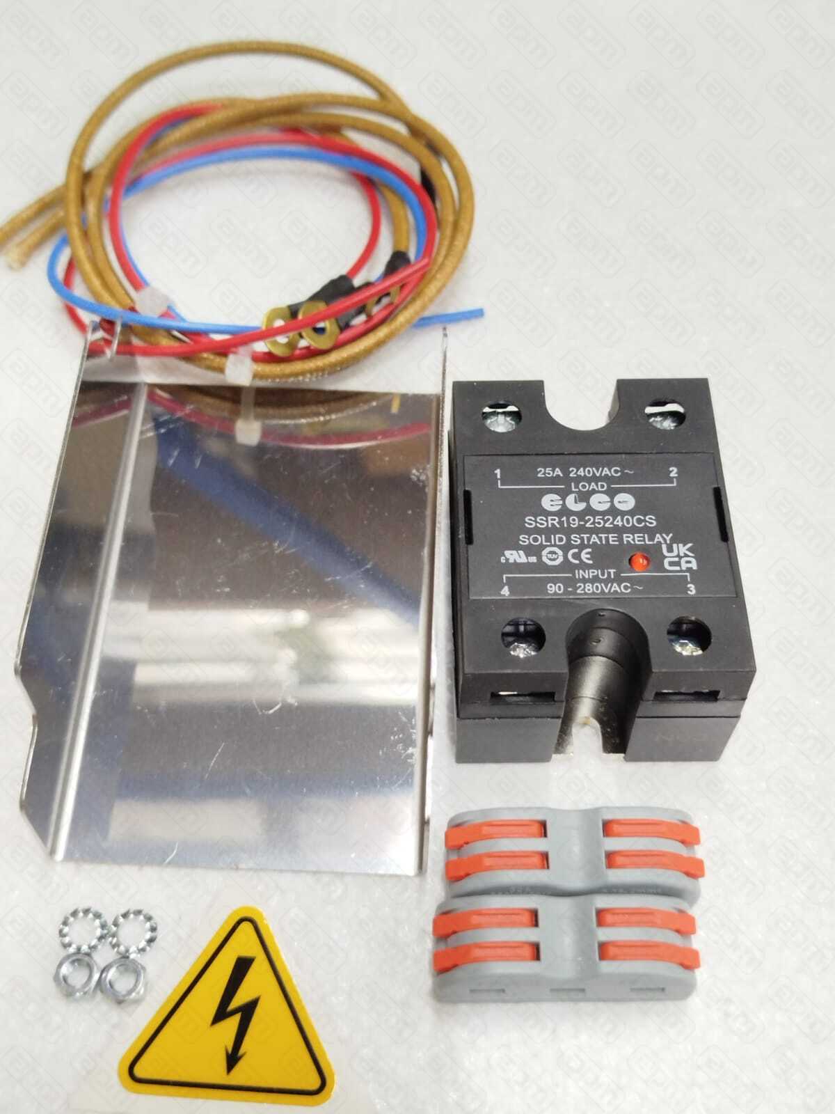 Реле твердотельное 220 вольт 25 ампер с ремкомплектом STATIC RELAY 25A 240VAC with SET