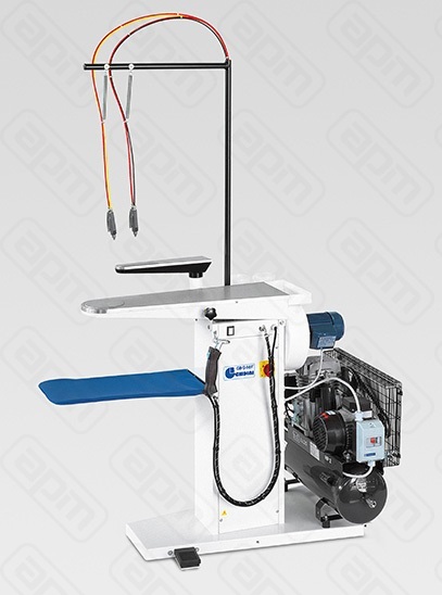 Стол пятновыводной GHIDINI GB-S-88 F паровоздушный пистолет компрессор GB S 88 F -COLD SPOTTING BOARD WITH VACUUM UNIT STEAM AIR GUN COMPRESSOR