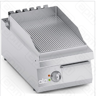 Поверхность жарочная C2EFR05TT рифленая 400х700х250 ELECTRIC GROOVED GRIDDLE PLATE TABLE TOP MADE OF MILD STEEL WITH SPLASH-GUARDS