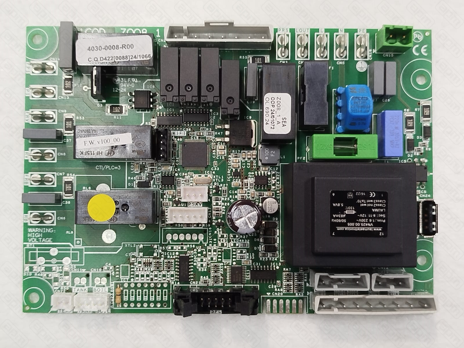 Плата управления 8 реле - MCRN PCB BOARD 8 RELAYS - MCRN