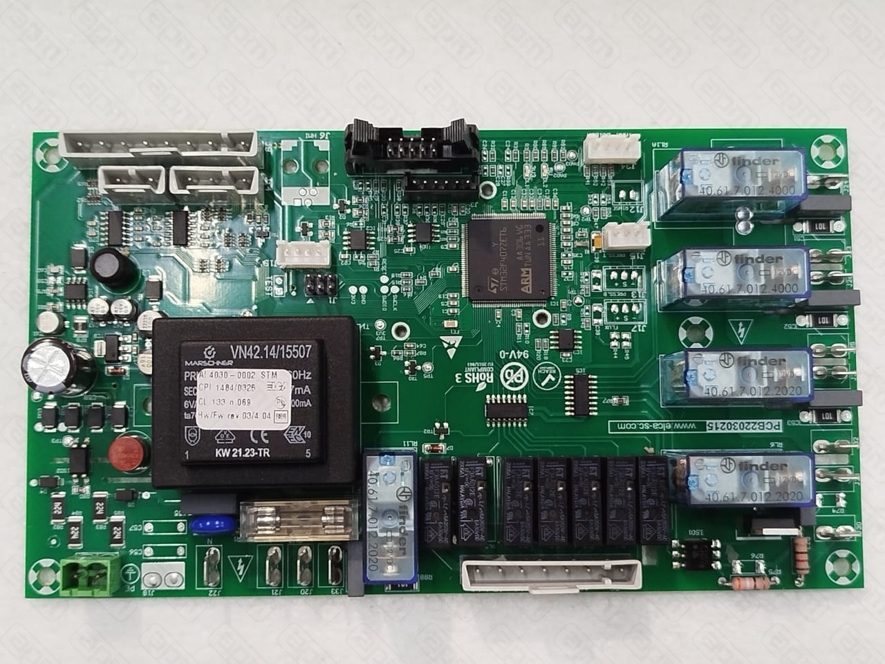 Плата электронная 12 реле PCB BOARD 12 RELAYS