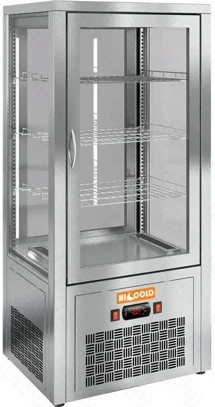 Витрина охлаждаемая кондитерская типа VRC T 100 сквозная нерж