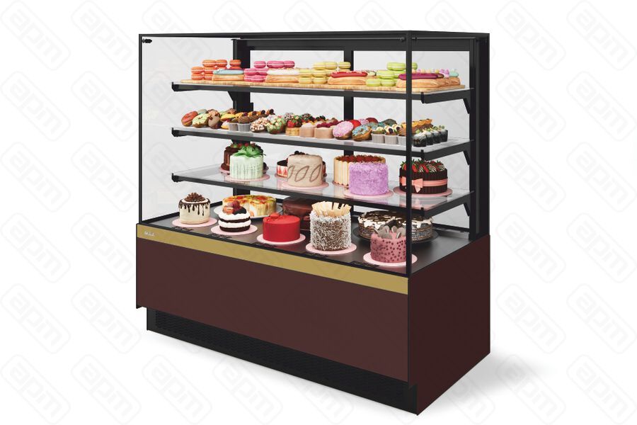 Витрина Кондитерская Vete II kub lux 90 ШоколадЗолотой глянец V1036BN23219