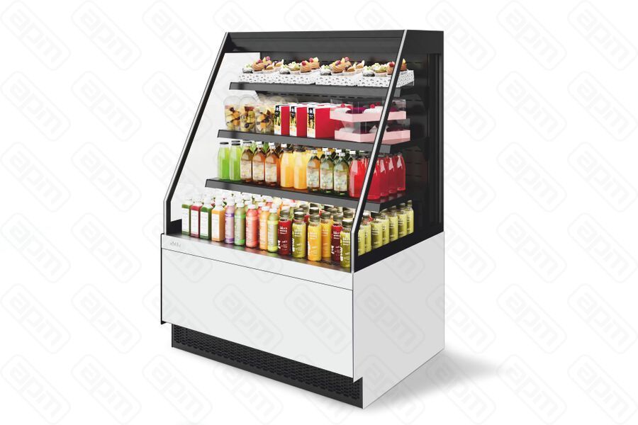 Витрина Кондитерская Vete II kub OF 90 Белый глянец T9016VG033B9016