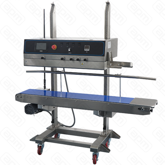 Вертикальный конвейерный запайщик FRP-1120LD SS нерж каплеструйный принтер