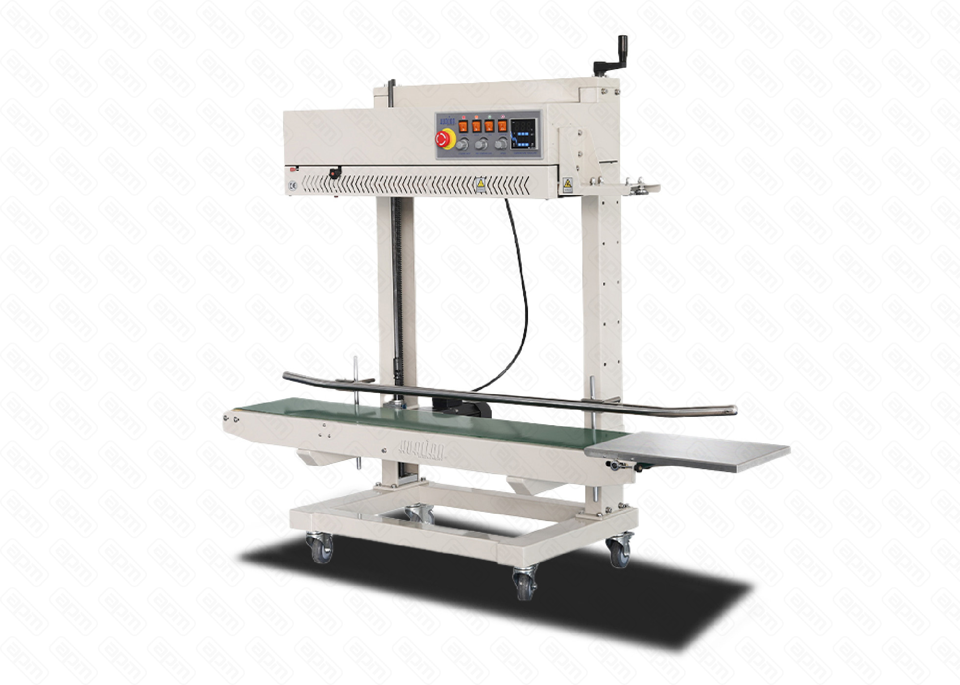 Роликовый конвейерный запайщик FRCM-1120L крашеный корпус с датером