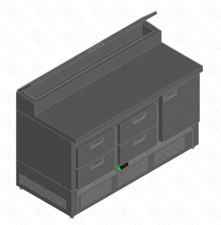 СТОЛ ДЛЯ ПИЦЦЫ HICOLD PZE2-221GN 16H