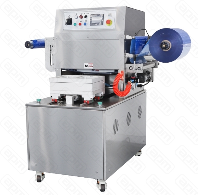 Полуавтоматический запайщик лотков 4 лотка21014840 HVT-550M4 нерж СКИН