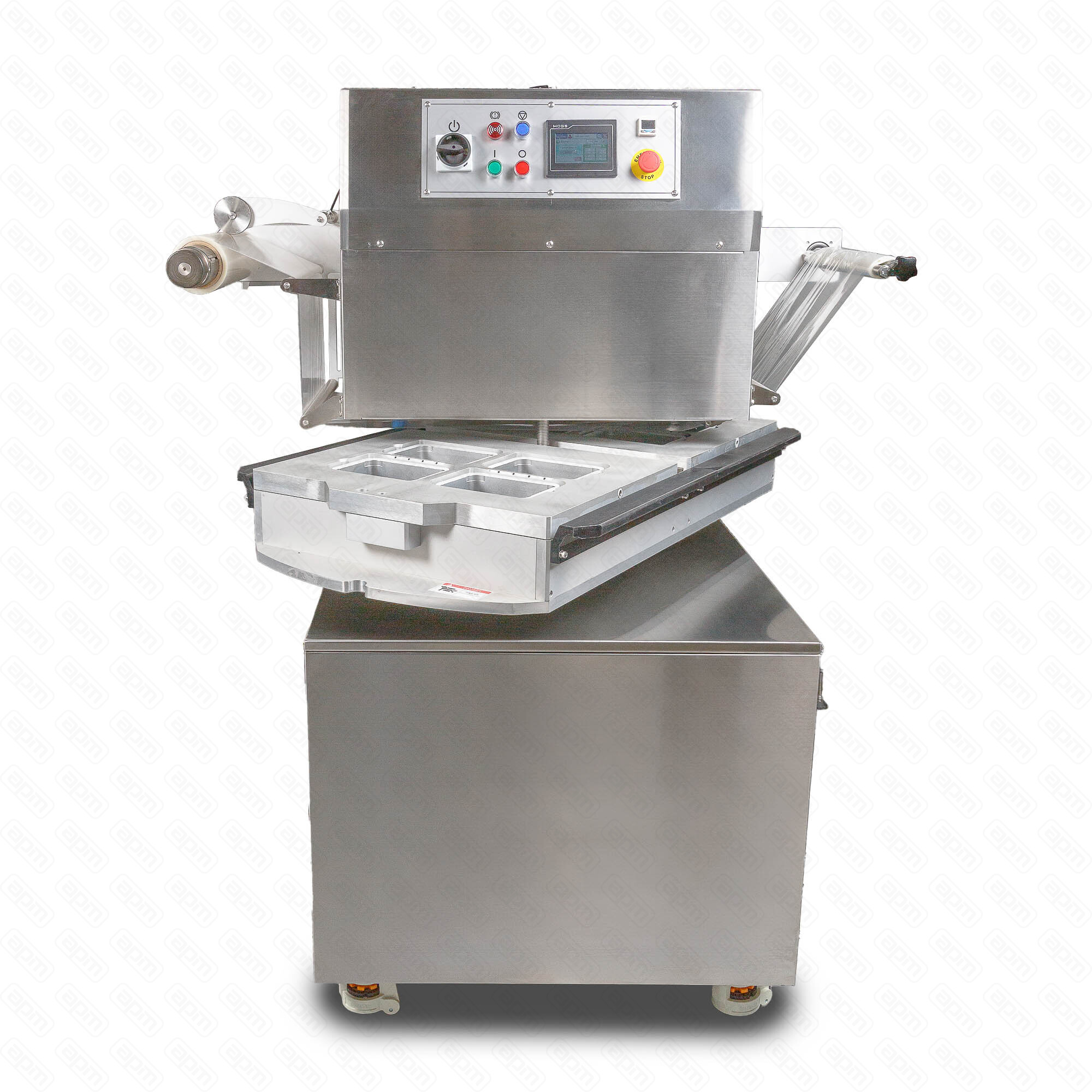 Полуавтоматический запайщик лотков ротационного типа 4 лотка18713780 HVT-450R нерж