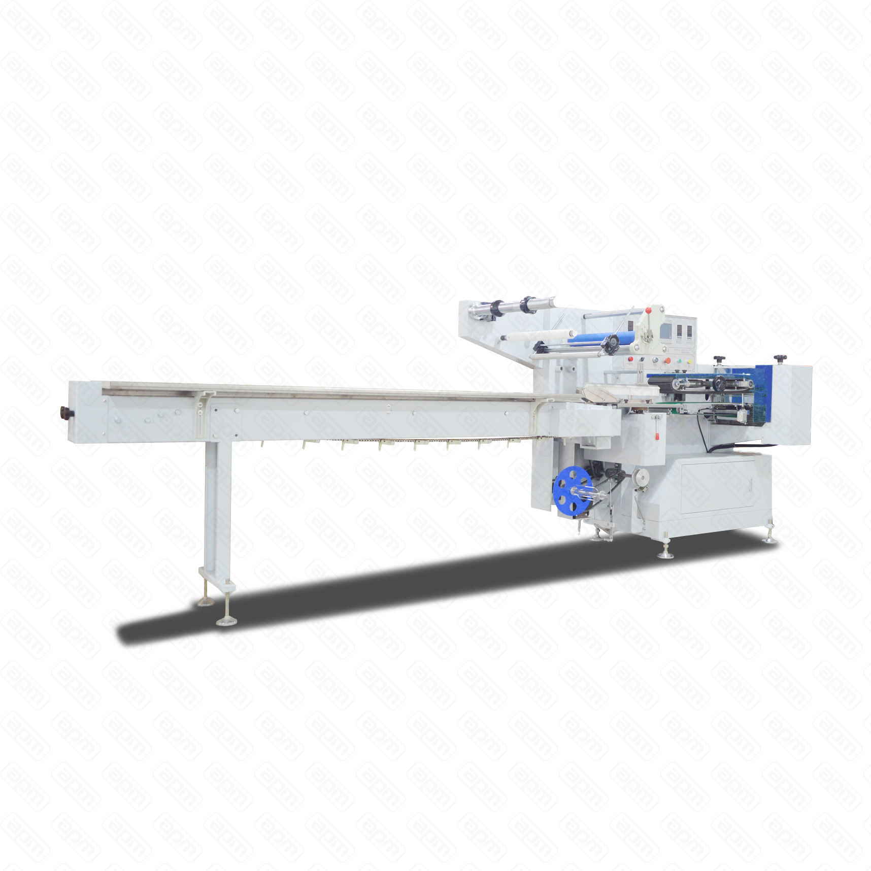 Горизонтальная упаковочная машина DXDZ-590A180 3 servo ПОФ bag L 150-350 mm S - 330 bag W 30-180 mm H 30-105 mm