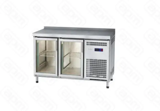 Стол холодильный среднетемпературный СХС-60-01 с бортом дверь-стекло дверь-стекло