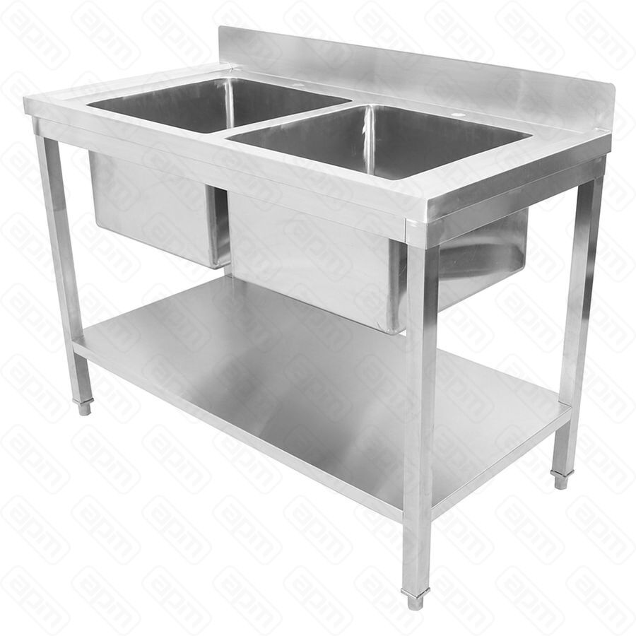 Ванна моечная с бортом нержSTD245A 1200х600х850 мм