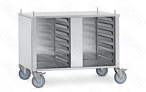 Подставка Convotherm 610 1010 закрытая с 3-х сторон 14 пар направляющих на колесах