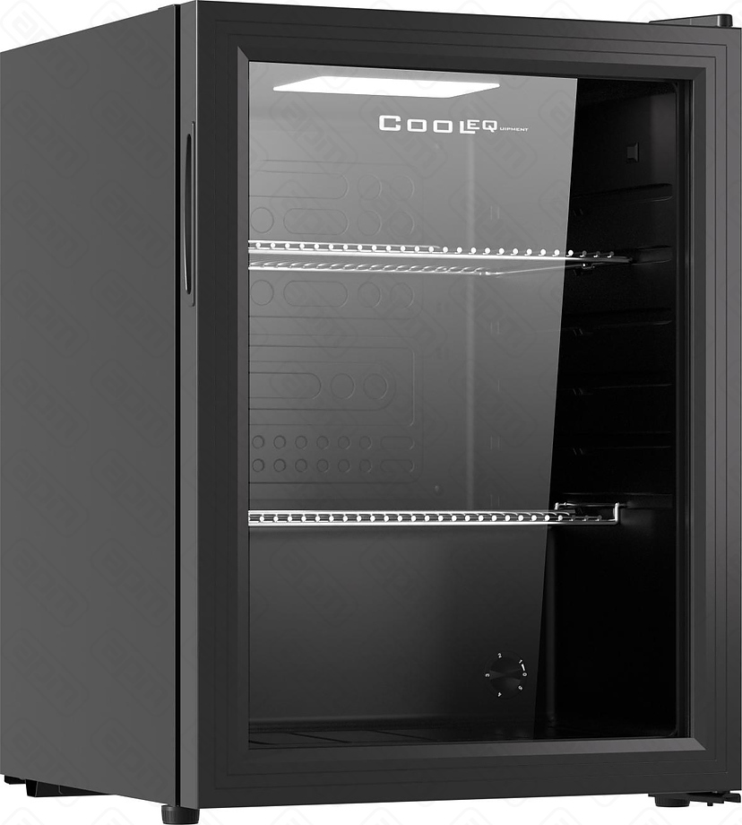 ШКАФ ХОЛОДИЛЬНЫЙ СО СТЕКЛОМ COOLEQ TBC-65N ЧЕРНЫЙ