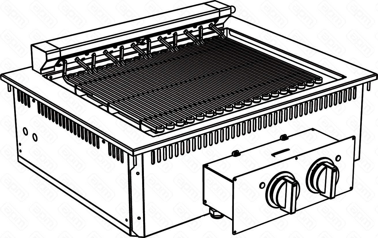 ГРИЛЬ ВСТРАИВАЕМЫЙ 700 СЕРИИ APACH CHEF LINE SLDI7GE8
