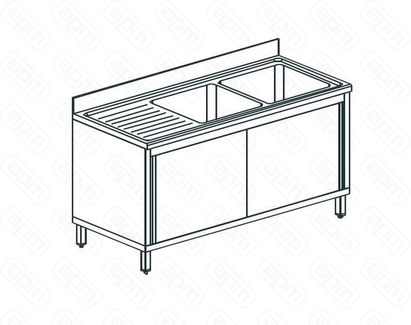 ВАННА МОЕЧНАЯ APACH CHEF LINE L2S186-54LWSD