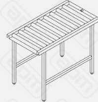 СТОЛ ДЧИСТПОСУДЫ DIHR LC 96A РОЛИКОВЫЙ