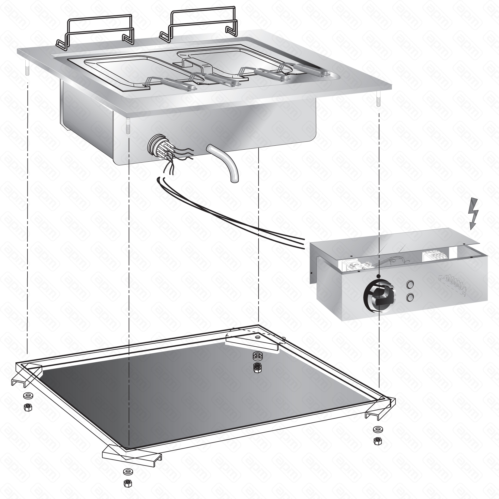 МАКАРОНОВАРКА ВСТРАИВАЕМАЯ 600 СЕРИИ APACH CHEF LINE SLDI6PCE6