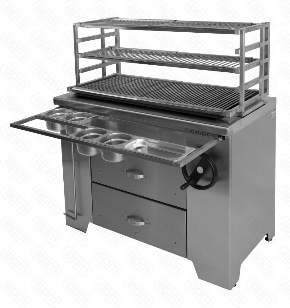 МАНГАЛ УГОЛЬНЫЙ МНОГОФУНКЦИОНАЛЬНЫЙ  GRILL MASTER УММ2 ROBATA L1200 11314