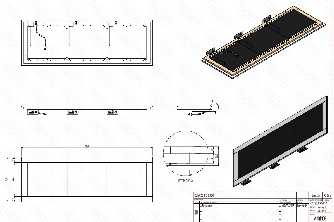 ПОВЕРХНОСТЬ ТЕПЛОВАЯ ENOFRIGO QUARZO PC 2000 ВСТР ЦВЕТ 1114