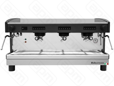 КОФЕМАШИНА АВТОМАТ ROBUSTEZZA ST3E ЧЕРНАЯВЫСОКАЯ ГРУППА МУЛЬТИФАЗНАЯ