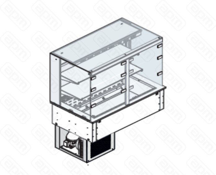 ВИТРИНА ВСТРАИВАЕМАЯ ХОЛОДИЛЬНАЯ APACH CHEF LINE LDRSSIL2Q3F