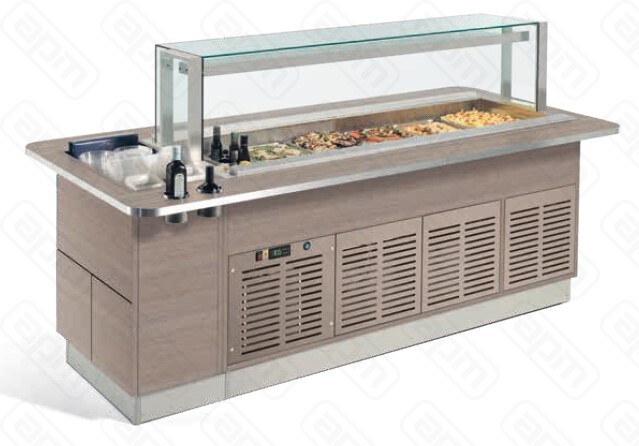 СТОЛ ШВЕДОХЛАЖДОСТРОВ ENOFRIGO FAST GOURMET SERVITO RF 1000 ЦВЕТ 608