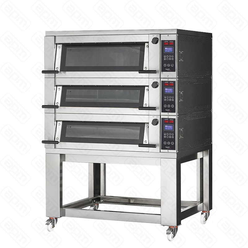 ПЕЧЬ ПОДОВАЯ БЕЗ КОЗЫРЬКА С ПОДСТАВКОЙ БЕЗ НАПРАВЛЯЮЩИХ APACH BAKERY LINE E4K6L DPBI-T