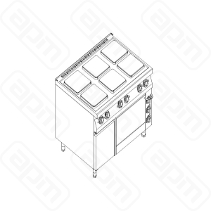 ПЛИТА 6 КОНФОРОЧН900СЕР KOGAST ESK-T691-0