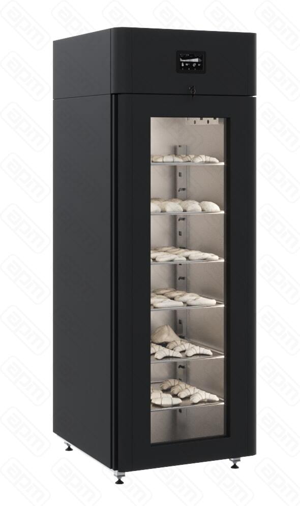 ШКАФ ХОЛОДСО СТЕКЛЯННОЙДВЕРЬЮ POLAIR CS107 BAKERY BR BLACK ТИП 2 С ДИСПЛЕЕМ 7 1001235d