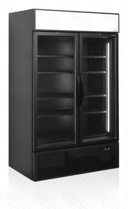 ШКАФ ХОЛОДИЛЬНЫЙ СО СТЕКЛОМ TEFCOLD FSC1200H BLACK