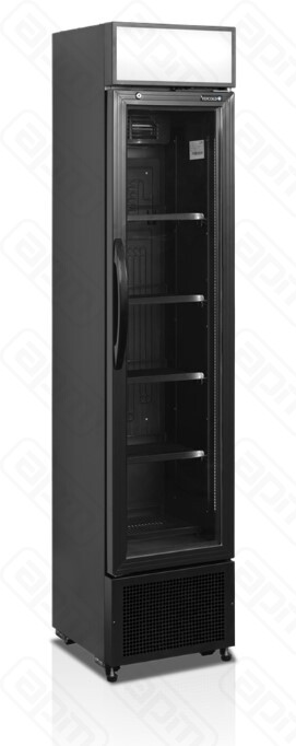 ШКАФ ХОЛОДИЛЬНЫЙ СО СТЕКЛОМ TEFCOLD FSC175H BLACK