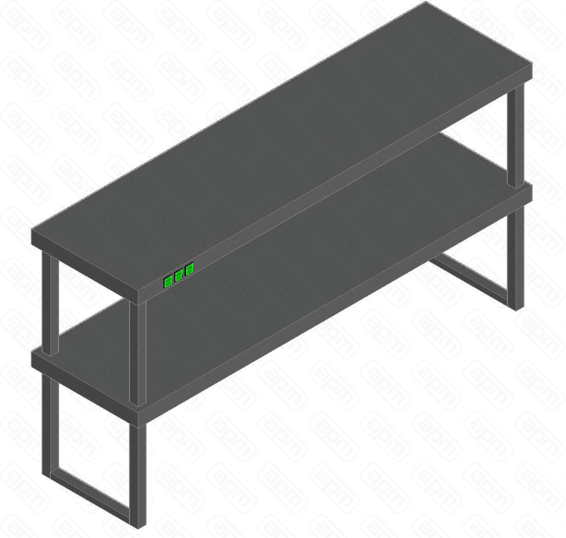 ПОЛКА ТЕПЛОВАЯ ДВУХЪЯРУСНАЯ HICOLD TP2K-14854