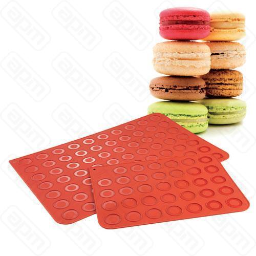 Коврик силиконовый Macarons 40х30см с выемками d40мм 30 ячеек 30TM3001R