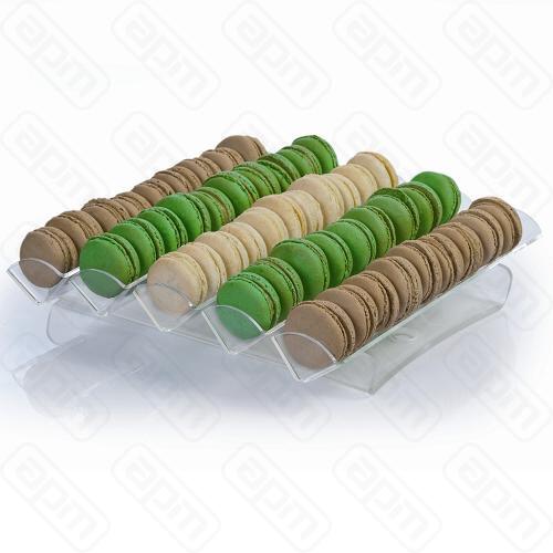 Подставка для Macarons 315х325см h65см 5 полос пластик прозрачная AG05801