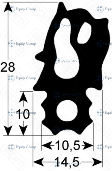УПЛОТНЕНИЕ ДВЕРИ RATIONAL 2002552P заменяет 2001802P и 2000396P ДSCC 101